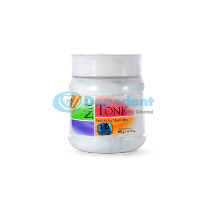 ACRILICO AUTOCURABLE ORTODONCIA COLOR 10 190 GR NIC TONE