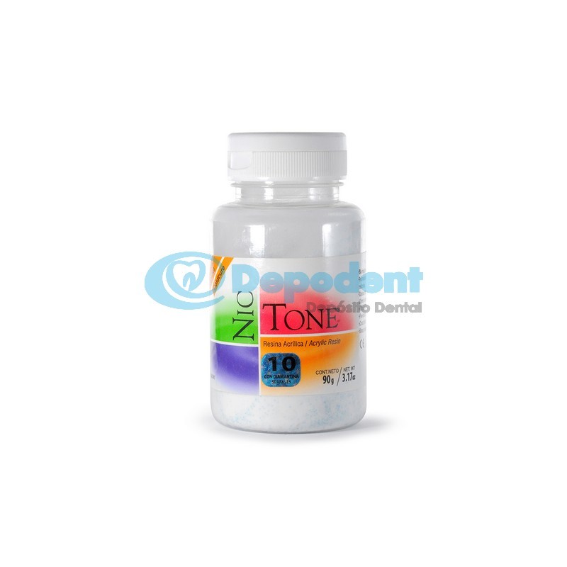 ACRILICO AUTOCURABLE ORTODONCIA COLOR 10 90 GR NIC TONE