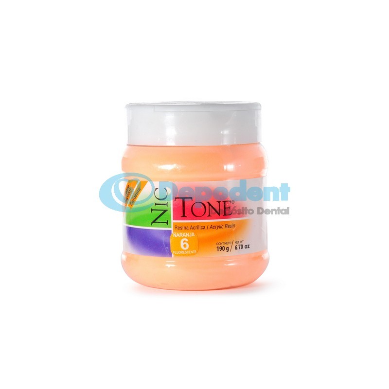 ACRILICO AUTOCURABLE ORTODONCIA COLOR 6 190 GR NIC TONE