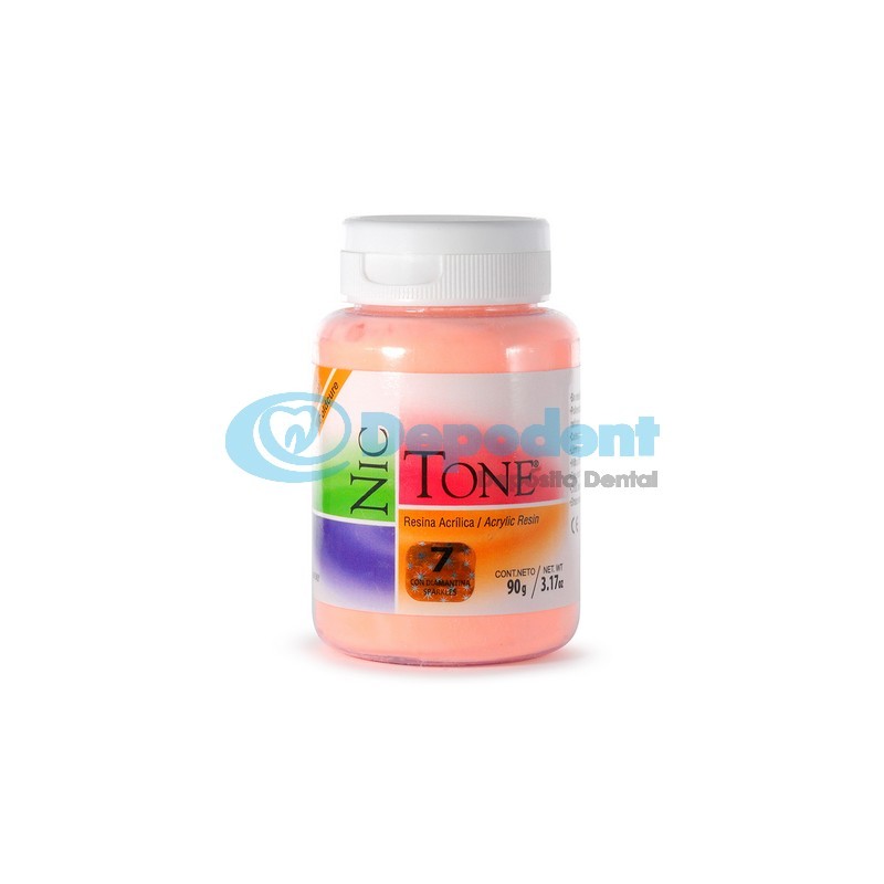 ACRILICO AUTOCURABLE ORTODONCIA COLOR 7 90 GR NIC TONE
