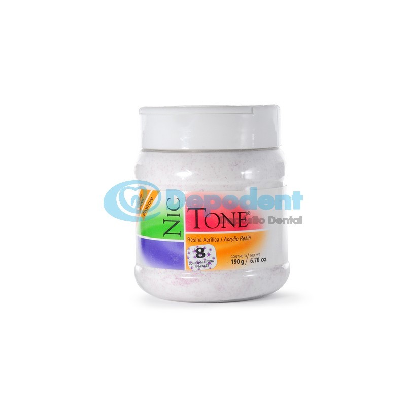 ACRILICO AUTOCURABLE ORTODONCIA COLOR 8 190 GR NIC TONE