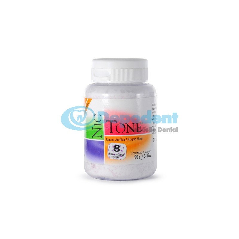ACRILICO AUTOCURABLE ORTODONCIA COLOR 8 90 GR NIC TONE