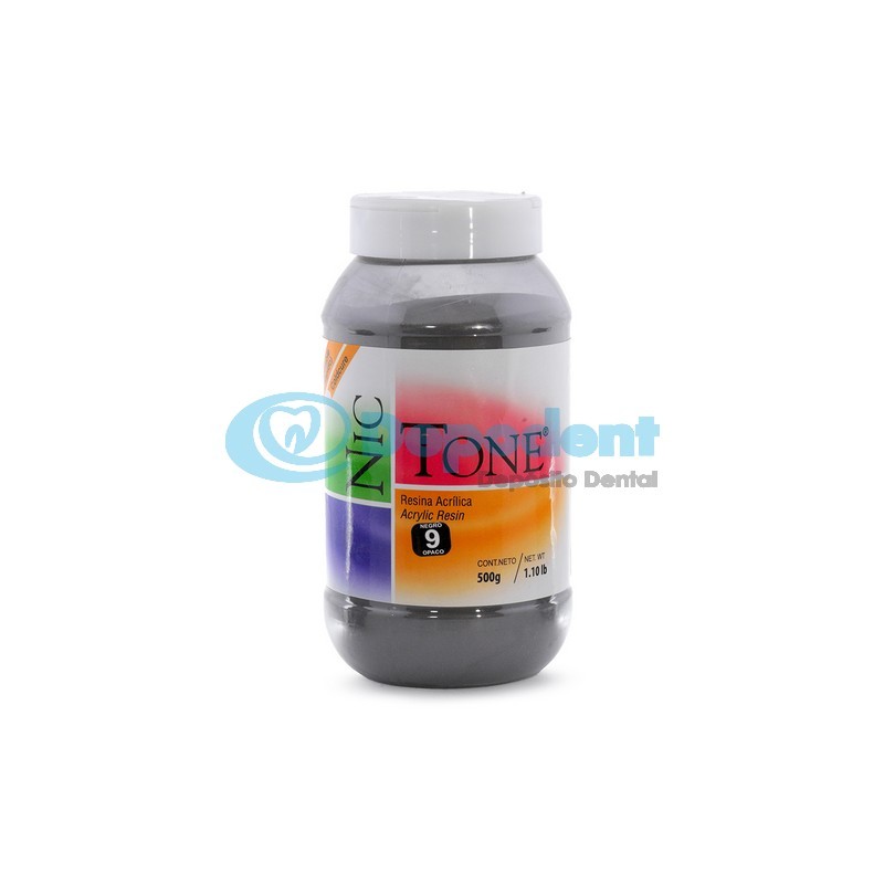 ACRILICO AUTOCURABLE ORTODONCIA COLOR 9 500 GR NIC TONE