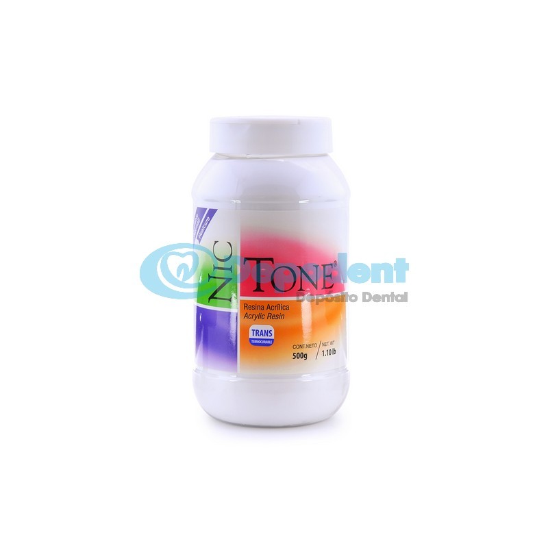 ACRILICO TERMOCURABLE TRANSPARENTE 500 GR NIC TONE