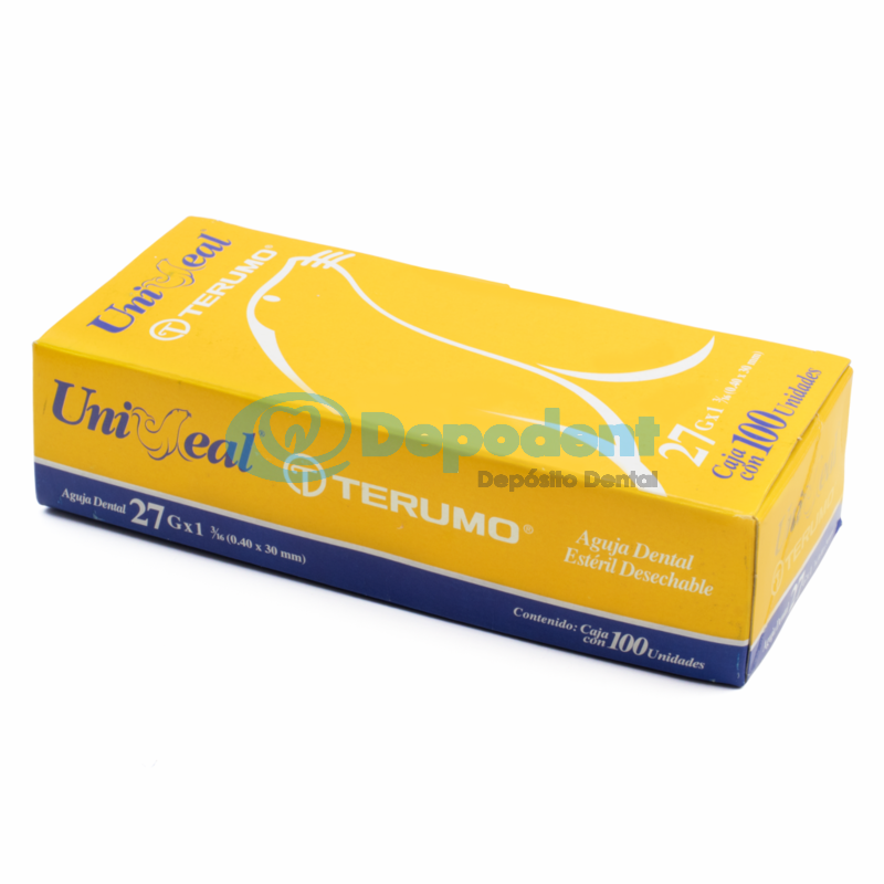 AGUJA LARGA 27 100 PZAS TERUMO