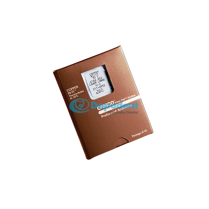 ARCO INFERIOR COPPER NITI 27 BAF .014 10 PZAS ORMCO