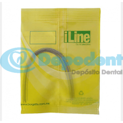 ARCO INFERIOR NITI ILINE .019 X .025 10 PZAS BORGATTA