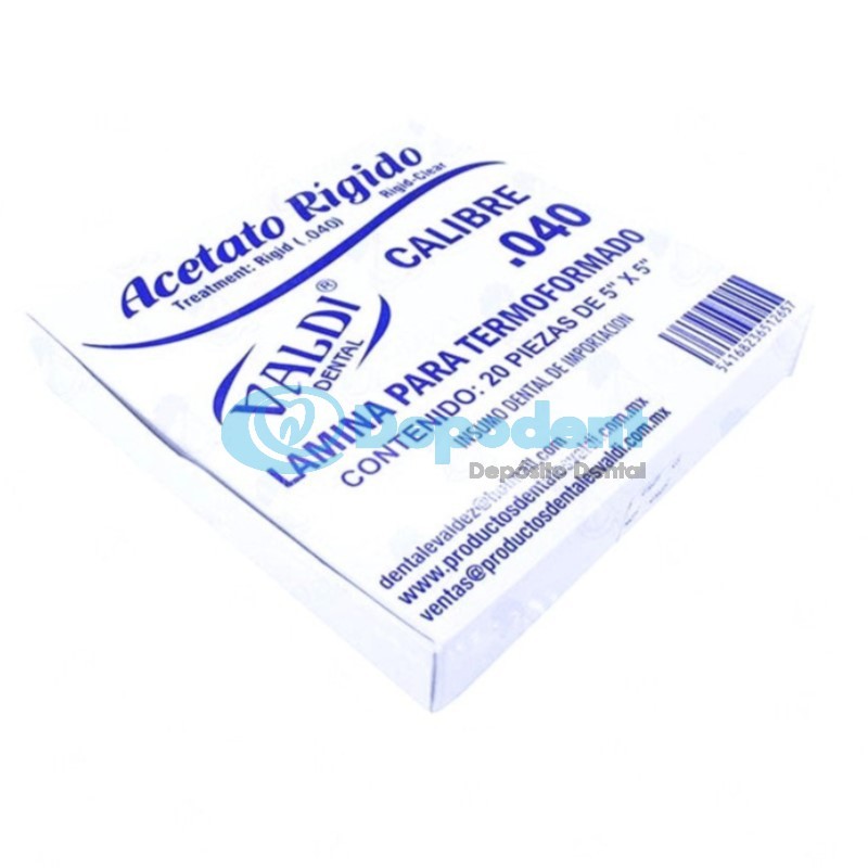ACETATO RIGIDO CAL. 40 20 PZAS VALDI