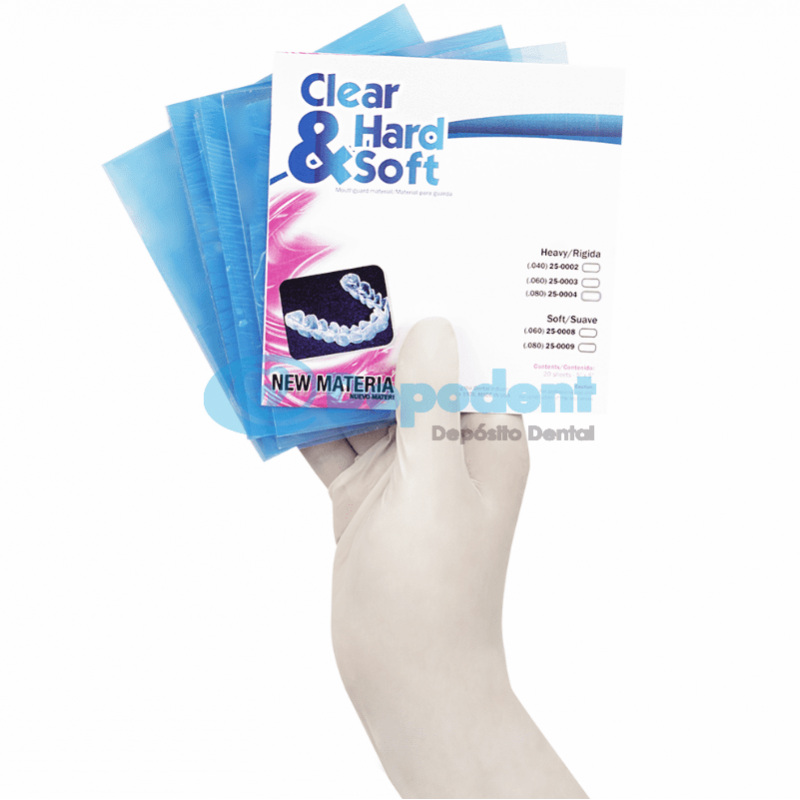 ACETATO SUAVE CAL .80 20 PZAS CLEAR & HARD SOFT